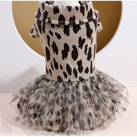 Leopard Print Pet Dress - Picture 1 of 10